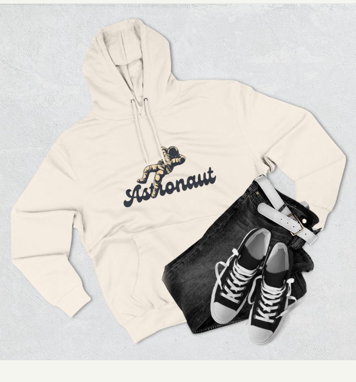 Three-Panel Fleece Hoodie