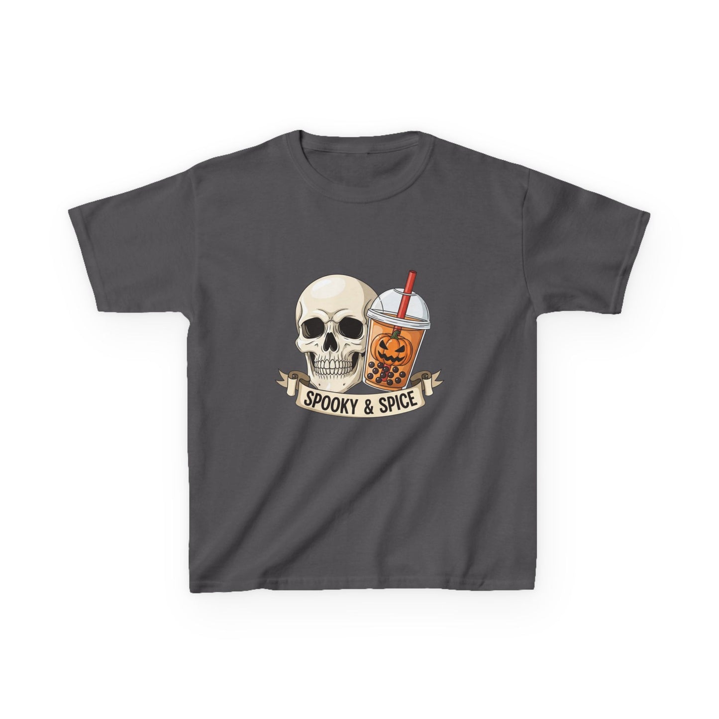 Kids Spooky & Spice Tee – Halloween T-Shirt, Skull Design, Fun Kids Apparel, Trick or Treat Shirt, Unique Gift Idea