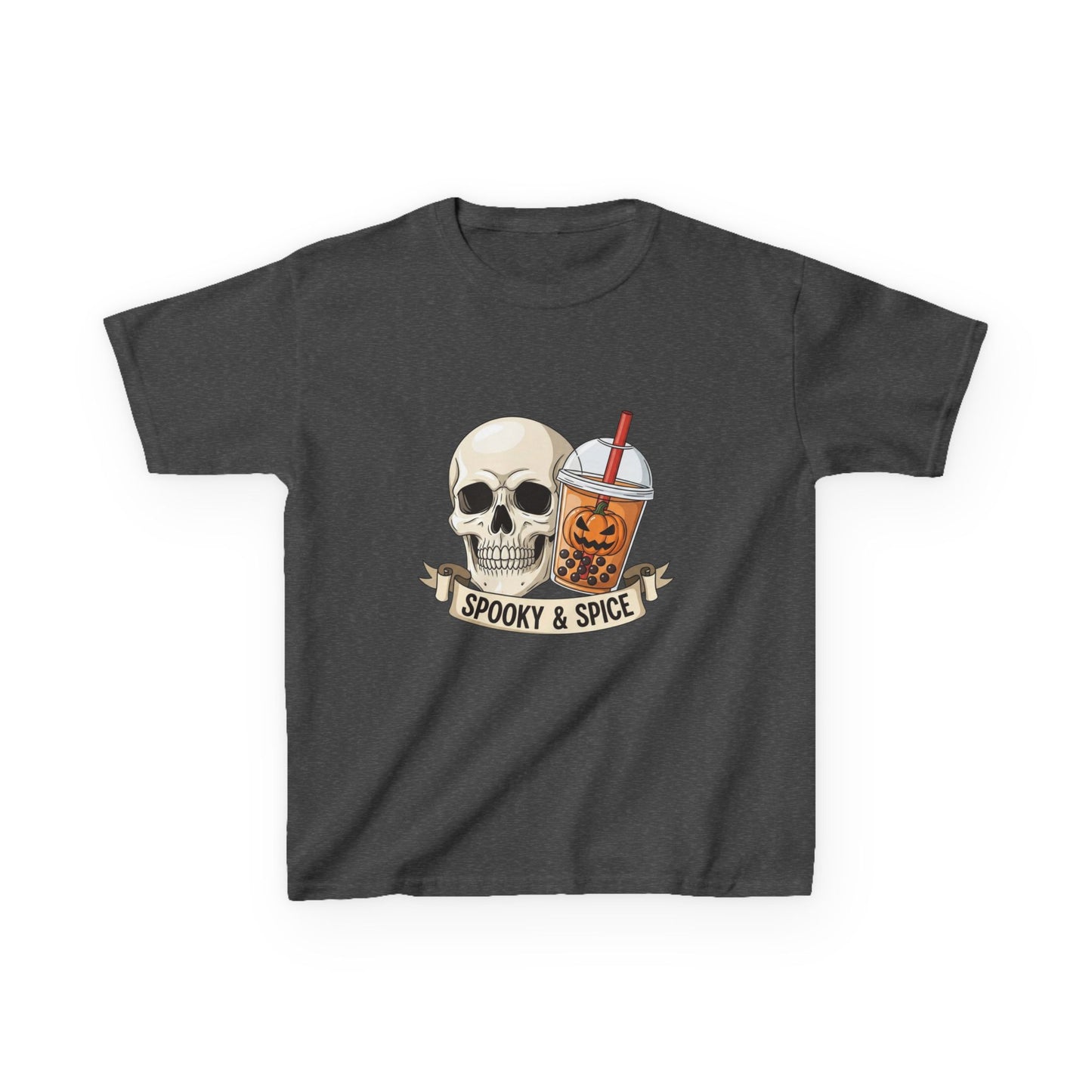 Kids Spooky & Spice Tee – Halloween T-Shirt, Skull Design, Fun Kids Apparel, Trick or Treat Shirt, Unique Gift Idea